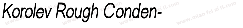 Korolev Rough Conden字体转换